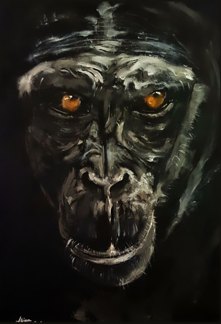 ArteDiAlina.com painting: Almost human